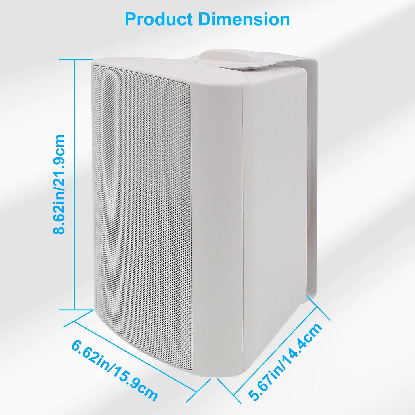Eurobeats Herdio 4 Inch Outdoor 200 Watt Waterproof Wall Mount Speakers