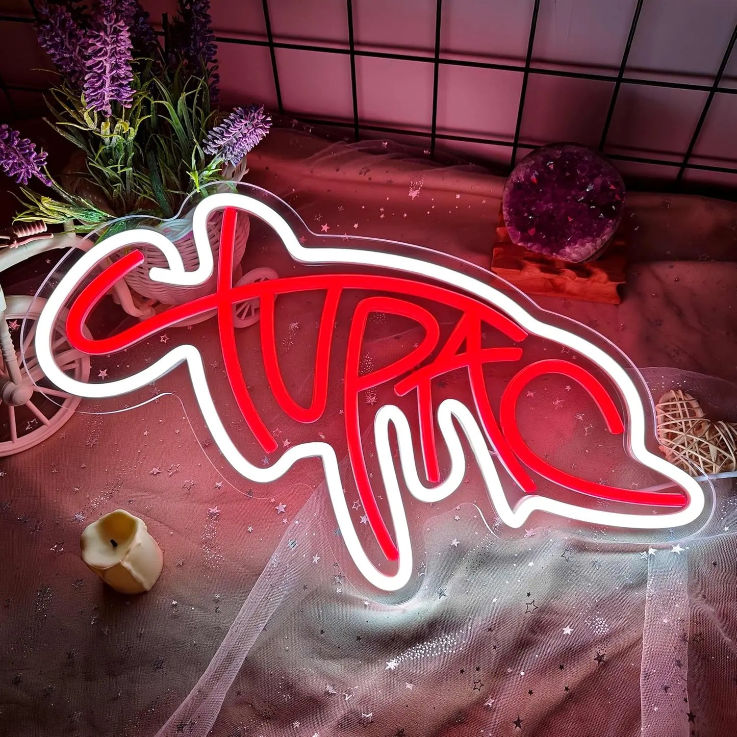 Hip Hop Music LED Neon Lights Dimmable Night light for Bar Club Bedroom Studio Decoration Birthday Party Outdoor Neon Decor Gift